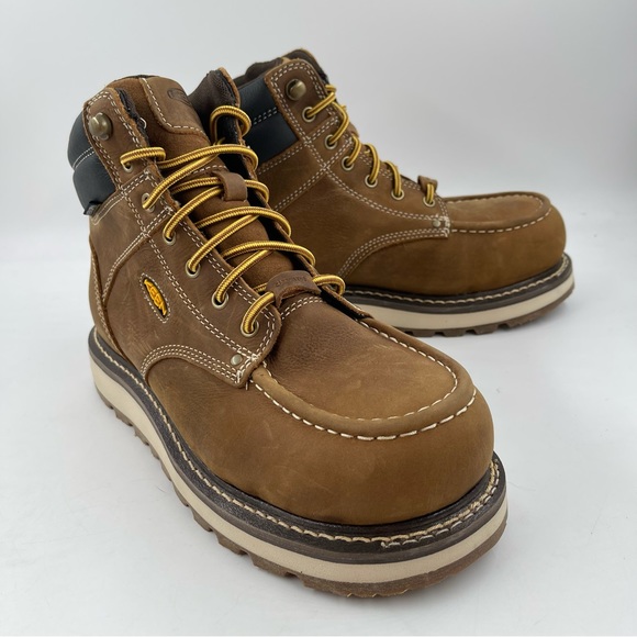 NIB! Keen Men’s Cincinnati 6” Brown Waterproof Carbon-Fiber Toe Work Boot - SZ 9 - Picture 3 of 12